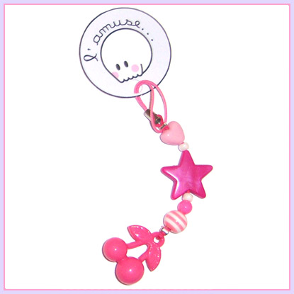 Cherry Passion cell phone charm