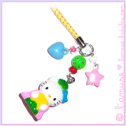 Kittymono cell phone charm