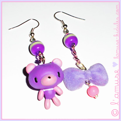 Kuma Love earrings