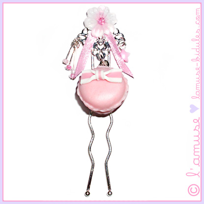 Mademoiselle Macaron hair stick