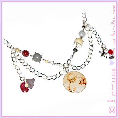 Infantulus medallion-necklace