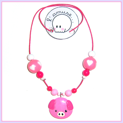 Miss Piggy necklace