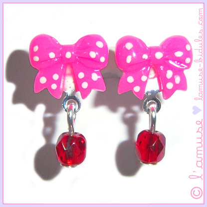 Passion Ribbon earrings