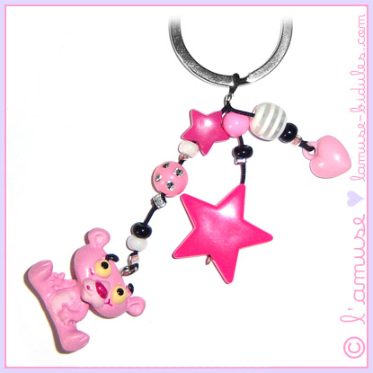 Pink Panther key ring