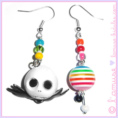 Rainbow Jack earrings