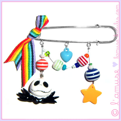 Rainbow Jack kilt pin
