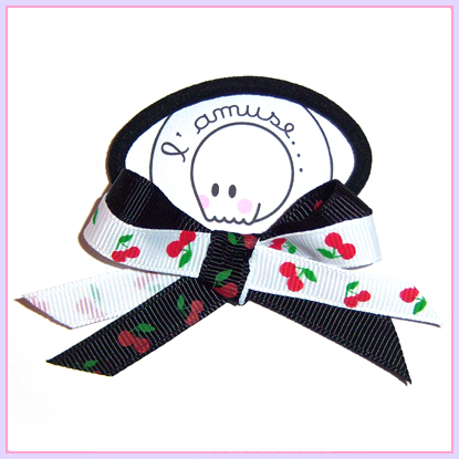 Red Cherry ponytail holder