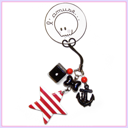 Red Lady cell phone charm