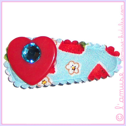 Red Secret hair clip