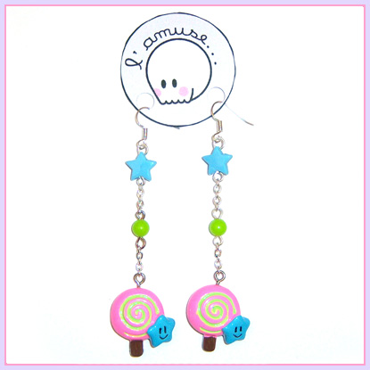 Sucette � l'Anis earrings
