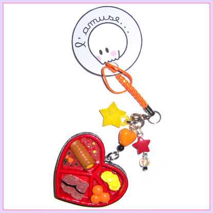 Sushi Love cell phone charm